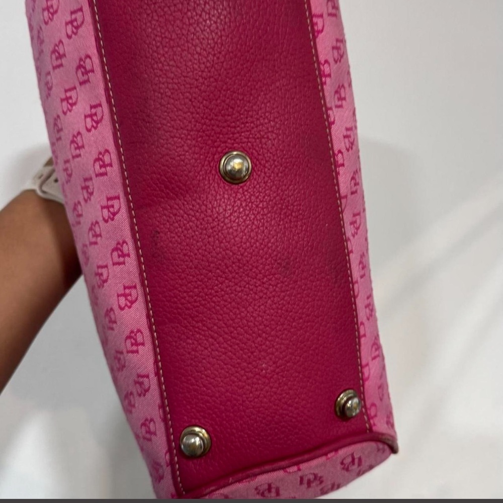 Dooney & Bourke Pink Monogram Satchel Bag - Picture 2 of 8